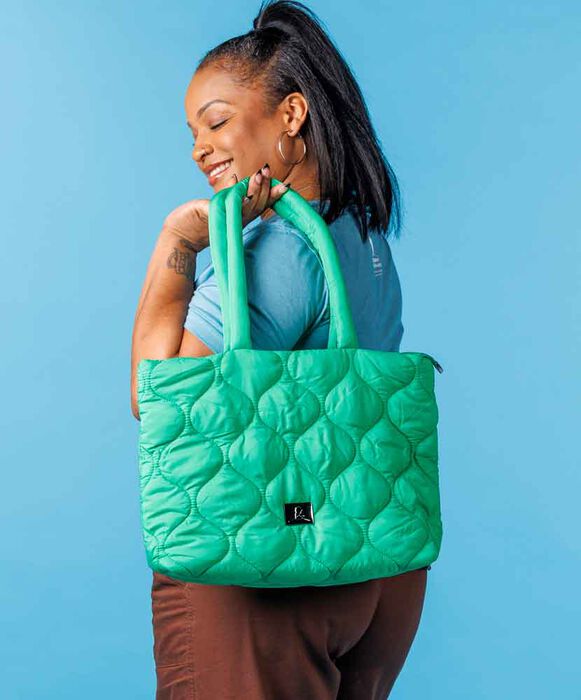 St. Jude Nylon Puff Tote Bag